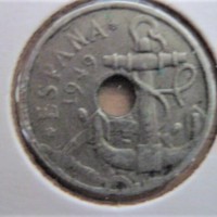 50 centimos munt Spanje 1949