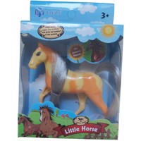 Little horse speelpaard geel oranje gevlekt grijs haar