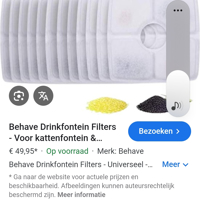 Filters voor drinkfontein
