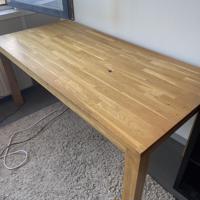 Grote houten werk-/studietafel // Large wooden work/study table