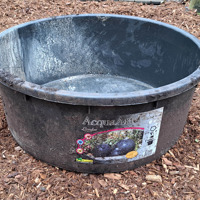 Grote kunststof bak / kuip / teil, doorsnee 85 cm, hoogte 34 cm