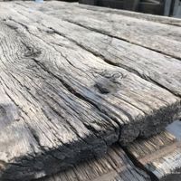 Echte oud eiken wagondelen en spoorbiels planken