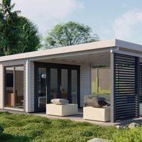 Blokhut - Tuinhuis Casper | 58 mm | vuren onbehandeld