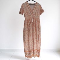 Ibiza style lange zomerjurk L