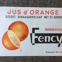 250 stuks Vintage Fency Etiket - Jus d’Orange Groot formaat