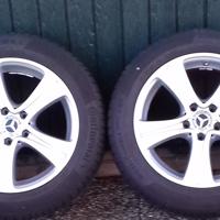 Lichtmetalen velgen + banden 17” voor mercedes E winterset