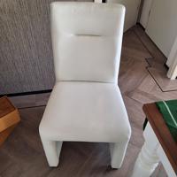 4 eetkamer stoelen wit