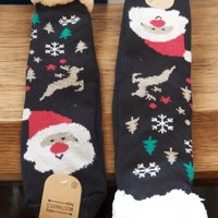 Anti-slip kerst sokken kerstman motief heerlijk dik en warm 