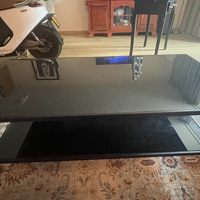 Coffee Table - Black - Glass and Metal