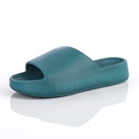 Slippers effen groen 45