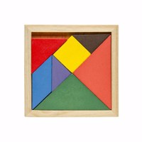 Lg-imports Houten Vormenpuzzel 12 Cm 7 Stukjes - Tangram