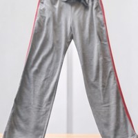 Broek grijs met rode zijstrepen L