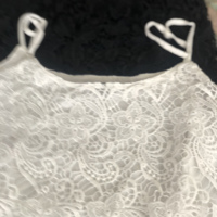 2 stuks  nieuw  tops  of  hempjes  wit-zwart 