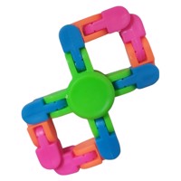 Flexibele Fidget Spinner groen meerkleurig