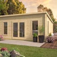 NIEUW Blokhut - Tuinhuis Calpe | 44 mm | onbehandeld