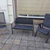 Set tuinstoelen en tuinbankje