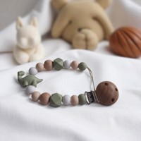 Speenkoord lang nek dino khaki beige