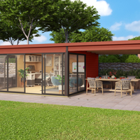 NIEUW Modern tuinhuis Domeo 5 Set