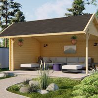 Blokhut - Tuinhuis Thüringen | 44 mm | vuren onbehandeld