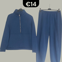 Joggingpak cobalt blauw XL