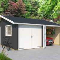 Tuinhuis houten garage Falkland: 575 x 575 cm