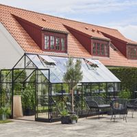 Tuinkas Qube 816, zwart gecoat