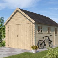 NIEUW Houten garage 3611