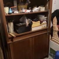 Massief houten lage kasten 