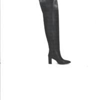 leren overknee laarzen