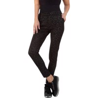 Stretchy zachte sterren broek zwart S