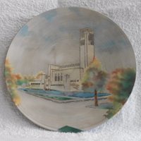 Prachtig sierbord met afbeelding raadhuis van Hilversum