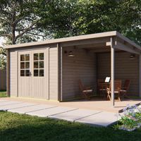 Blokhut - Tuinhuis Dora | 28 mm | vuren onbehandeld