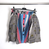Zomer rok blauw roze S/M