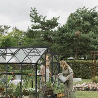 Tuinkas Mary IV zwart VG 3mm