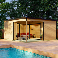 Luxe blokhut Domeo 6 Loggia Set