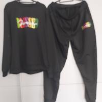tweedelige heren set zwart blessed 3XL
