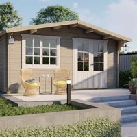 Blokhut - Tuinhuis Salamanca | 34 mm | vuren onbehandeld