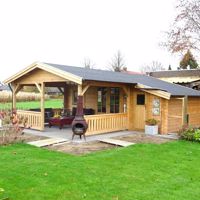 NIEUW Tuinhuis met overkapping 4×3+2Z