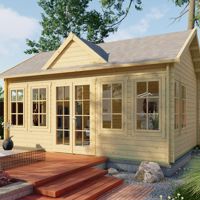 Blokhut - Tuinhuis Clockhouse | 44 mm | vuren onbehandeld