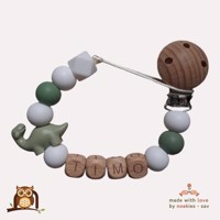 nr 8 noekies naam speenkoord dino langnek khaki wit