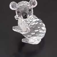 Swarovski Koalabeer klein (links) met doos en certificaat 