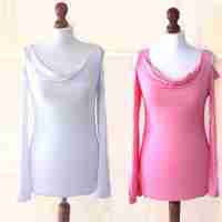 Shirt  1 maat (34/40) Wit, oranje, rood of roze, nieuw  