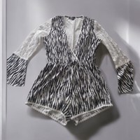 Emmash Paris playsuit zebra M/38