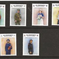 Alderney , rode kruis uniformen