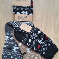 3 Paar Thermo Alpaka Wollen Sokken Maat 43-47 