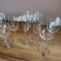 Glazen wijnglazen champagneglazen