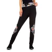 Legging zwart lila S/M