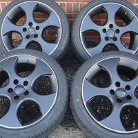 18 Inch GTI Black Velgen en Banden Steek 5x112