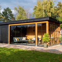 Maatwerk- Douglas houten bijgebouwen, tuinhuisjes