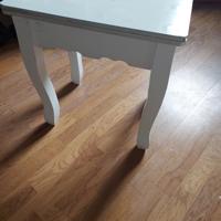 plantentafeltje wit gelakt in redelijke staat